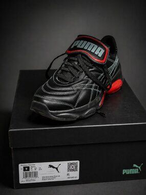 PUMA Lipa x Cell Dome King Women’s Black Sneakers Lace-Up Athletic Shoes New